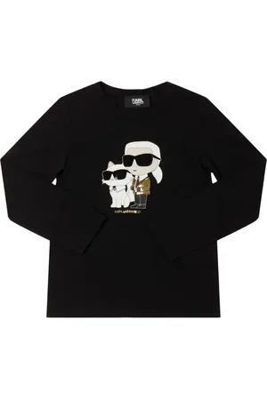 Karl Lagerfeld Camiseta De Jersey De Algodón Estampada