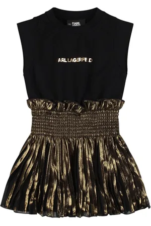 Karl Lagerfeld Vestido De Poliéster Con Volantes