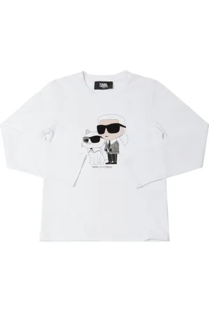 Karl Lagerfeld Camiseta De Jersey De Algodón Estampada