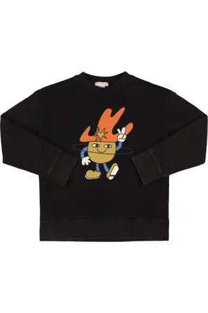 Stella McCartney Sudadera De Algodón Con Cuello Redondo