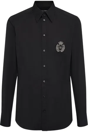 Dolce & Gabbana Camisa De Popelina De Algodón Bordado
