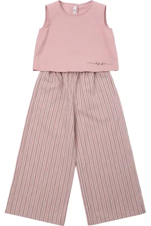 Il gufo Top Y Pantalones De Viscosa