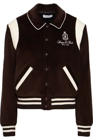 Sporty & Rich Chaqueta Varsity De Pana De Algodón