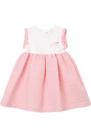 Il gufo Vestido De Seersucker Y Jersey