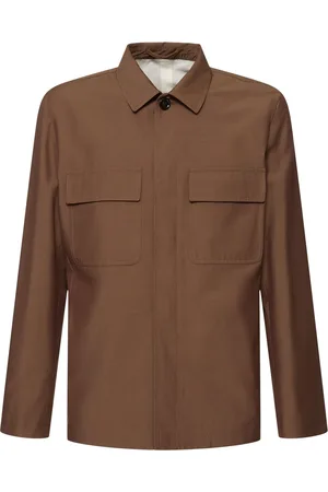 LARDINI Sobrecamisa De Algodón Y Lana