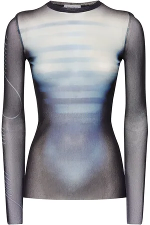 Jean Paul Gaultier Top De Malla Estampada