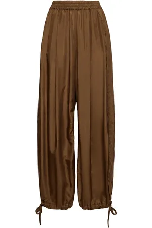 Serafini Pantalones Anchos De Seda