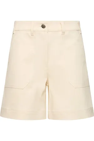 Moncler Shorts De Gabardina De Algodón