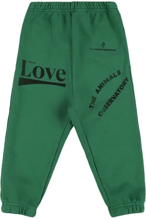 The Animals Observatory Pantalones Deportivos De Algodón Con Estampado
