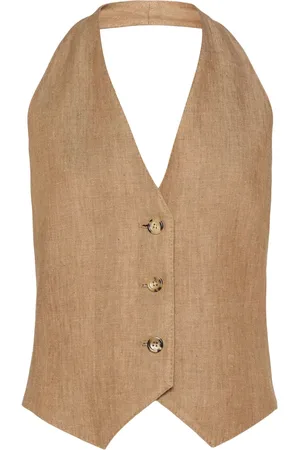 Max Mara Chaleco De Lino