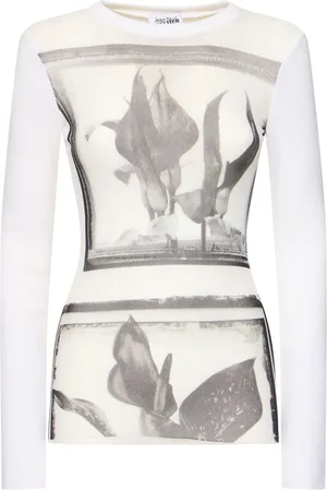 Jean Paul Gaultier Top De Malla Estampada