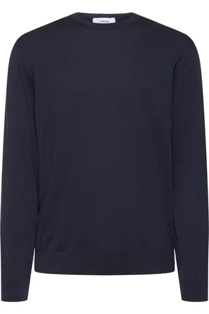 LARDINI Suéter De Punto De Algodón Cuello Redondo