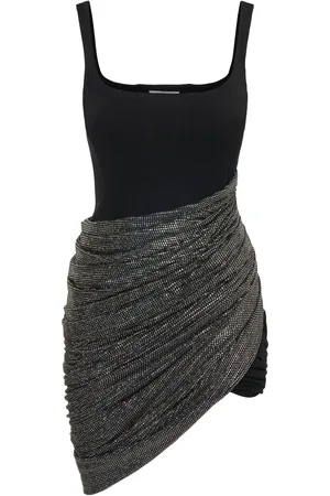 GIUSEPPE DI MORABITO Vestido Midi De Viscosa Drapeada