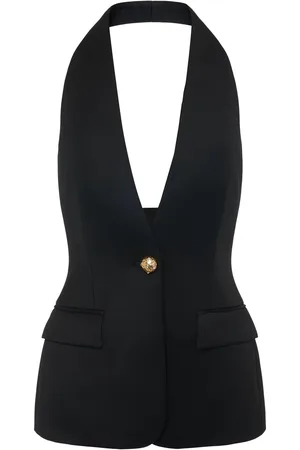 GIUSEPPE DI MORABITO Chaleco Halter Largo De Lana