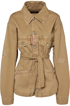 Dsquared2 Sobrecamisa De Algodón Con Cinturón