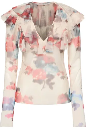 Serafini Top De Tul Estampado
