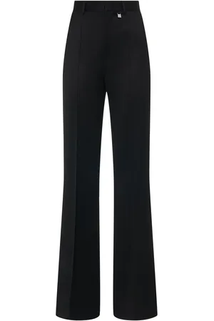 GIUSEPPE DI MORABITO Pantalones Sastre Rectos De Lana Con Cintura Alta