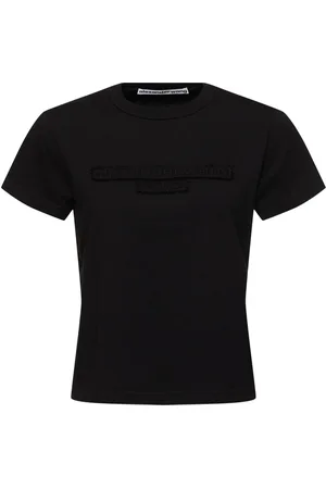 Alexander Wang Camiseta De Algodón Logo