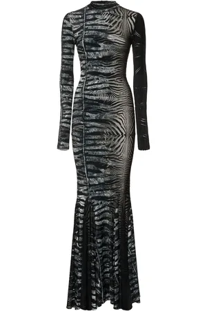 Roberto Cavalli Vestido Largo De Devoré