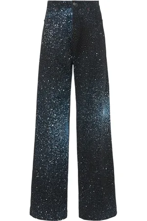 GIUSEPPE DI MORABITO Jeans Anchos Con Decoraciones