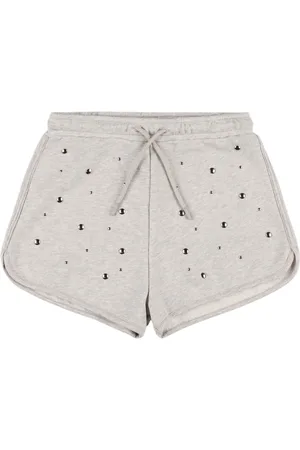Msgm Shorts De Algodón Con Decoraciones