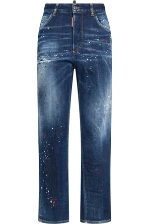 Dsquared2 Jeans Rectos Con Cintura Alta