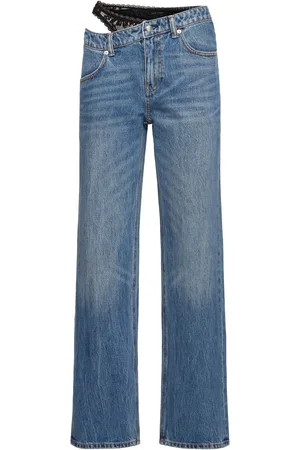 Alexander Wang Jeans Con Detalle De Braguitas