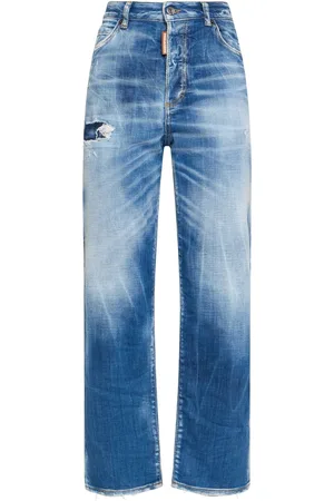 Dsquared2 Jeans Rectos Con Cintura Alta