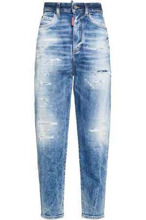 Dsquared2 Jeans Rectos Con Cintura Alta