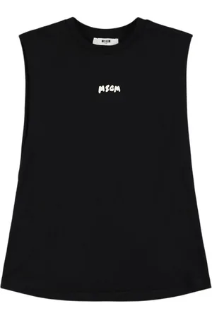 Msgm Tank Top De Algodón Jersey