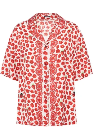 VERSACE Camisa De Sarga De Seda Estampada