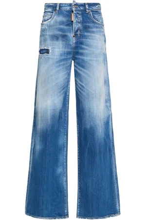 Dsquared2 Jeans Anchos Con Cintura Baja