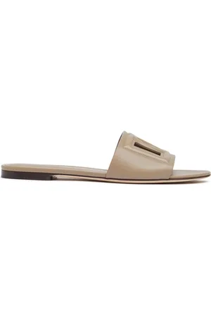 Dolce & Gabbana Sandalias Planas De Piel 10mm