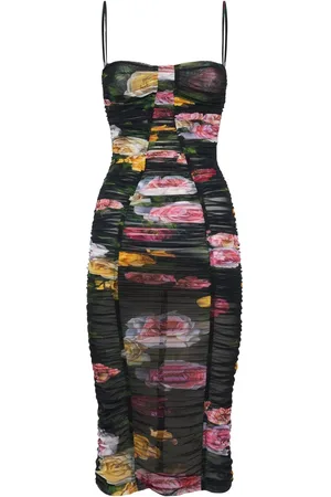 Dolce & Gabbana Vestido Midi De Tul Stretch
