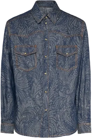 Etro Sobrecamisa De Algodón Y Lino