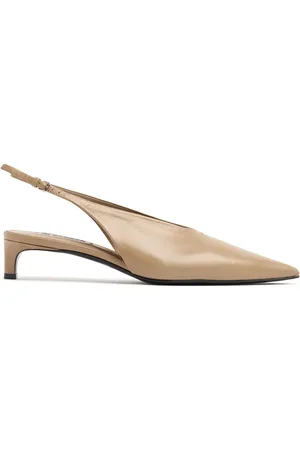 Jil Sander Zapatos Destalonados De Piel 35mm