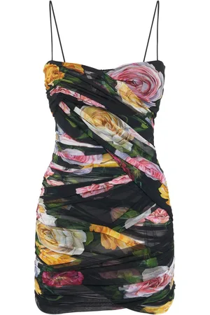 Dolce & Gabbana Vestido Corto De Tul Stretch