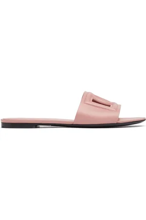 Dolce & Gabbana Sandalias Planas Bianca De Piel 10mm