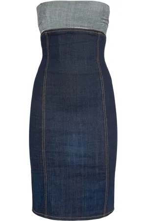 Dsquared2 Vestido Corto De Algodón Stretch
