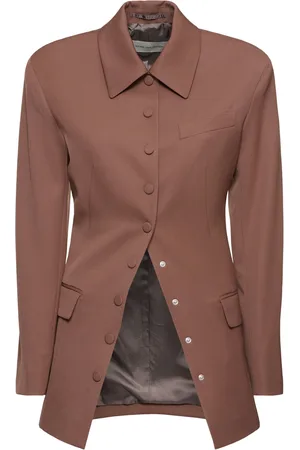 DRIES VAN NOTEN Chaqueta De Gabardina De Lana