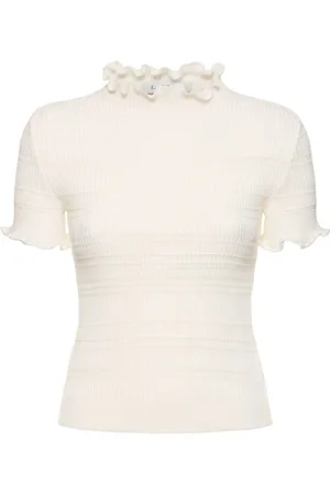 Lanvin Top De Punto De Algodón