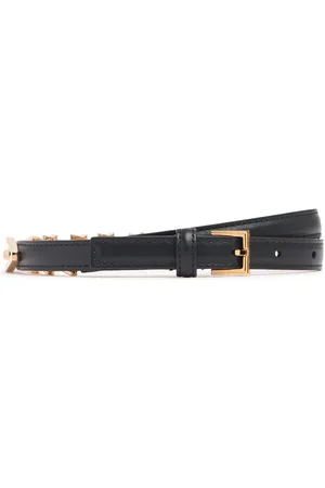 VERSACE Cinturón De Piel 1,5cm