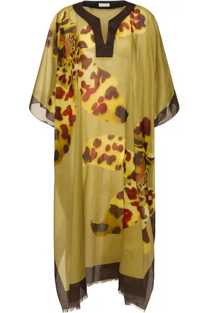 DRIES VAN NOTEN Vestido Caftán Estampado