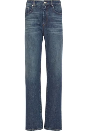 Sportmax Jeans Rectos De Denim Con Cintura Baja