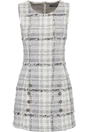 Dolce & Gabbana Vestido Corto De Tweed Con Lúrex