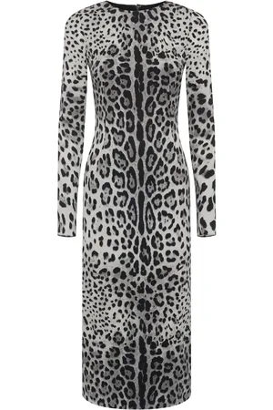 Dolce & Gabbana Vestido Midi De Seda Charmeuse Estampada