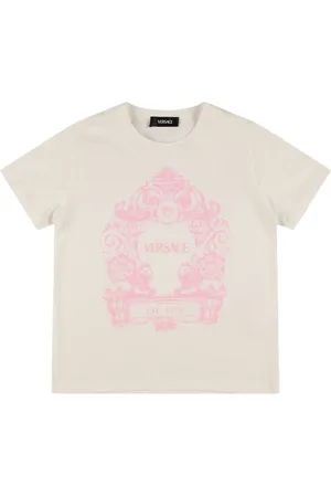 VERSACE Camiseta De Jersey De Algodón Estampada