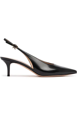 Gianvito Rossi Zapatos Destalonados De Piel 55mm