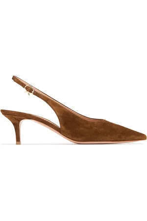 Gianvito Rossi Zapatos Destalonados De Ante 55mm