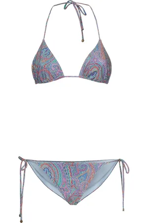 Etro Bikini Triangular De Jersey